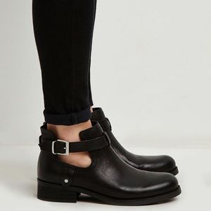 New black ankle boots