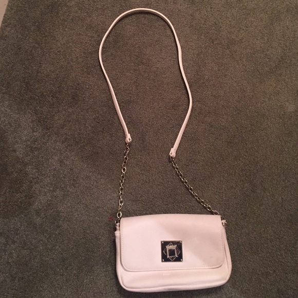 White cross body bag