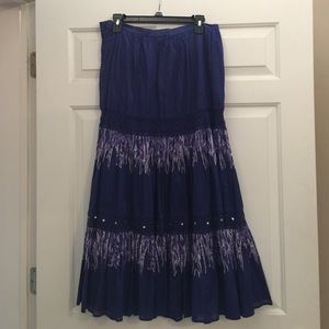 REBA SIZE 12 blue/purple skirt