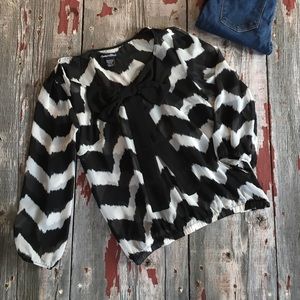 Flowy Chevron Blouse