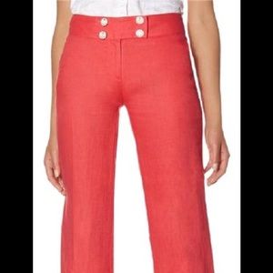 The Limited High Waist Linen Modern Trouser Pants
