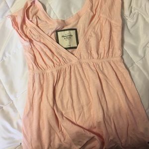 Light Pink Abercrombie and Fitch Baby doll top