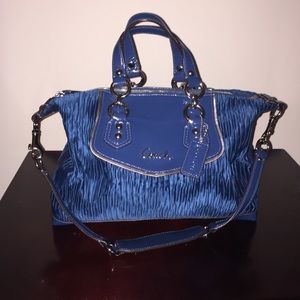 COACH Ashley Gather Sateen Satchel