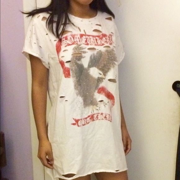 Emma & Sam Distressed T shirt Dress