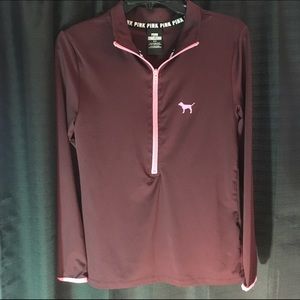 Victoria's Secret Pink burgundy ultimate zip up