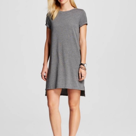 Gray t-shirt dress