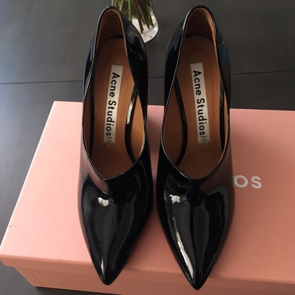 SOLD Acne Studios Black Ilona heels - Picture 3 of 3