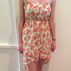 Super cute floral lace high low dress