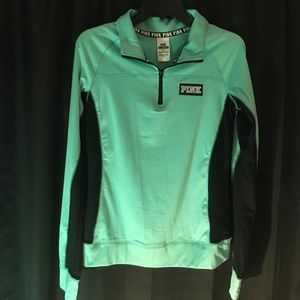 Victoria's Secret Pink mint blue zip up