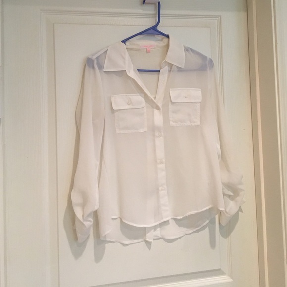 Sheer Sugar Rain button-down shirt