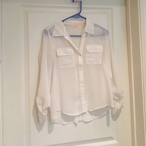 Sheer Sugar Rain button-down shirt