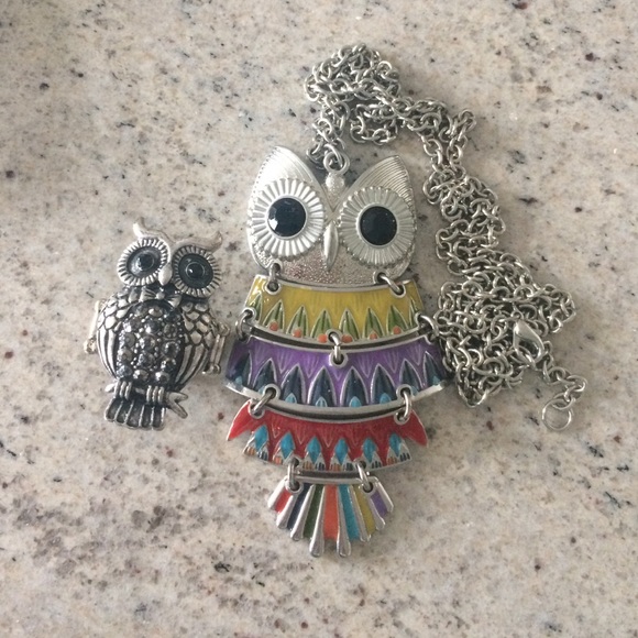 Owl ring + necklace