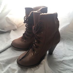 Fur Lined Heeled Boots