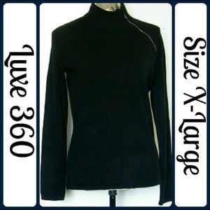 Size XL Black sweater by Luxe 360