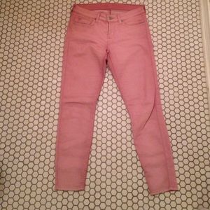 Pink 7 for all mankind Jeans "the cropped skinny"