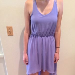 Lavender high low dress