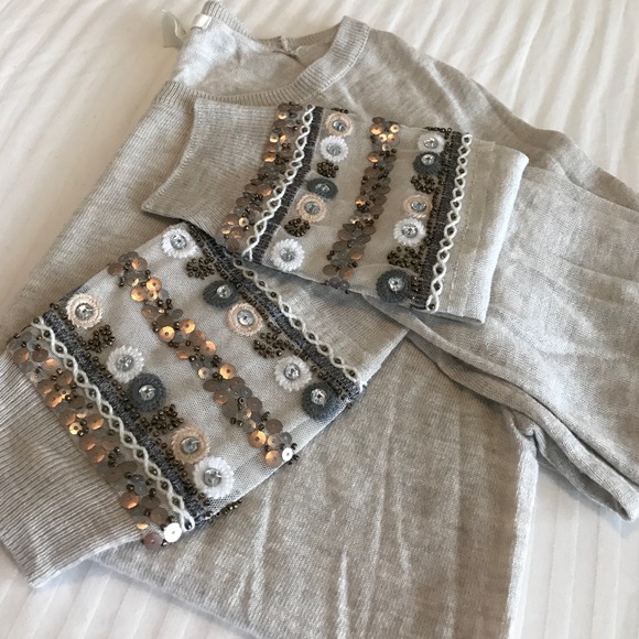 H&M Knit Sweater Sequence Sleeve... - Picture 2 of 4