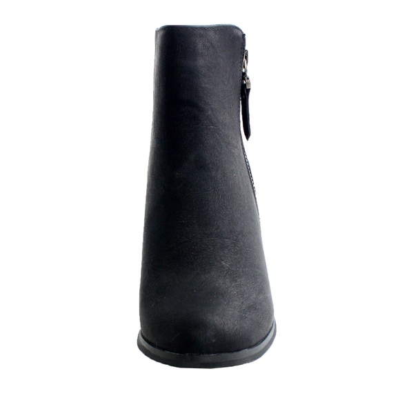 Faux leather ankle bootie boot(Baba-02 Black) - Picture 3 of 3