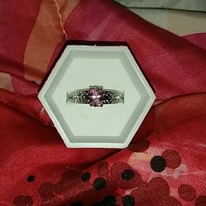 Pink diamond ring