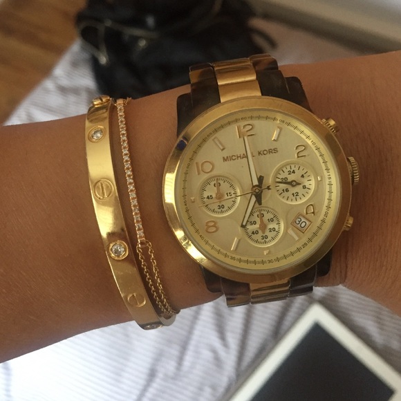 MK two toned - tortoise & gold.