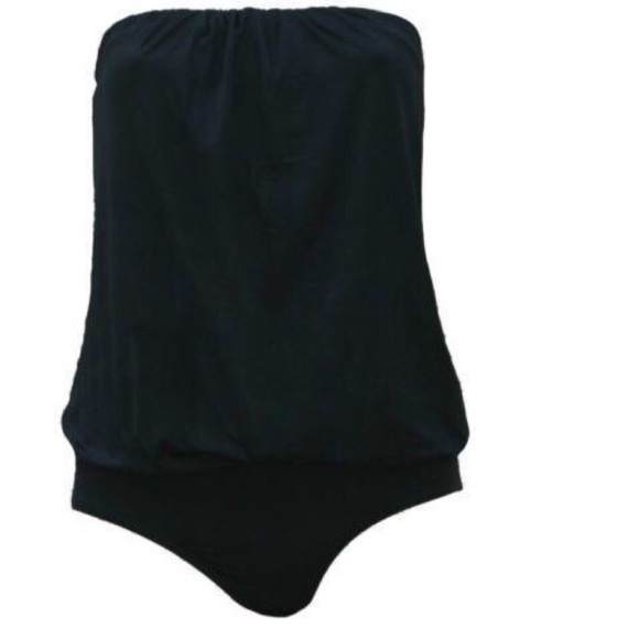 L⭐️Space Black One-Piece Swimsuit