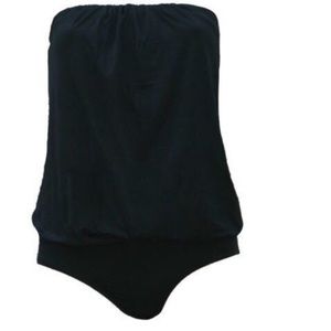 L⭐️Space Black One-Piece Swimsuit