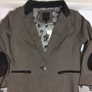 The Limited Elbow Patch Tweed Blazer