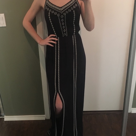 Embroidered maxi dress