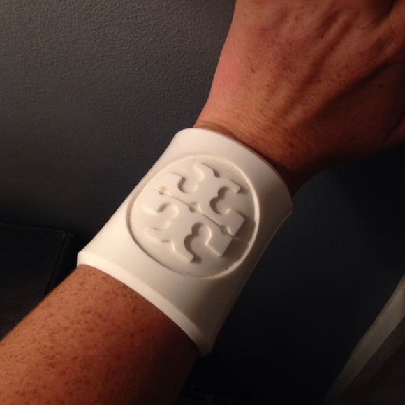 Tory Burch White Plastic Cuff