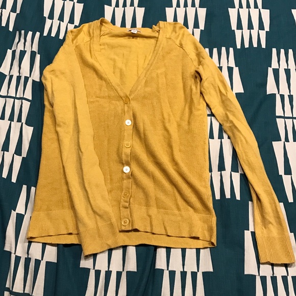 Mustard yellow Merona cardigan