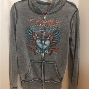 Sinful By Affliction Zip Hoodie