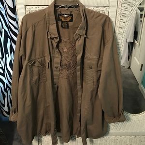 Harley Davidson button-up shirt
