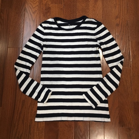 STRIPED LONG SLEEVE SUPER SOFT CREW SHIRT