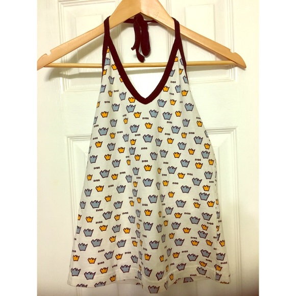 Svea 🇬🇧 UK Crown Print Halter Top