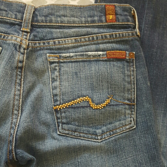 7FAMK Embellished pocket denim. - Picture 2 of 4