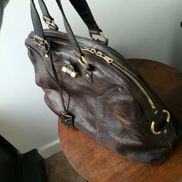 YSL Large Muse Bag Chocolate Brown - Picture 2 of 7