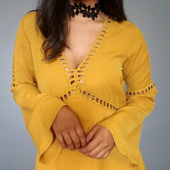 💕20%OFF💕LITTLE MISS SUNSHINE TRIM TUNIC DRESS - Picture 5 of 5