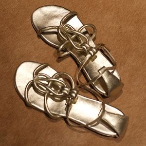 Gorgeous Calvin gold strappy sandals!