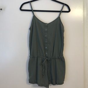 Olive green romper