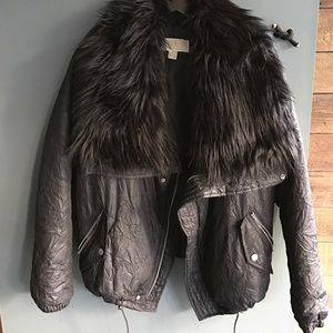 Michael Kors faux fur lined winter coat