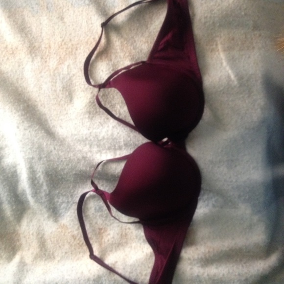 Maroon strappy VS bra
