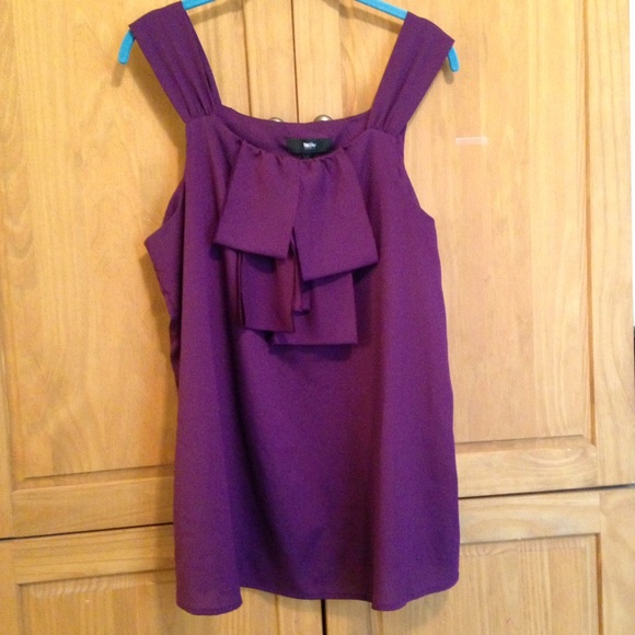 Beautiful Purple Ruffled Blouse