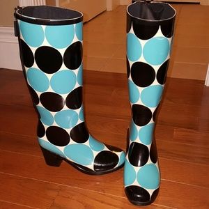 Kate Spade Polka Dot Rainboot with Zipper