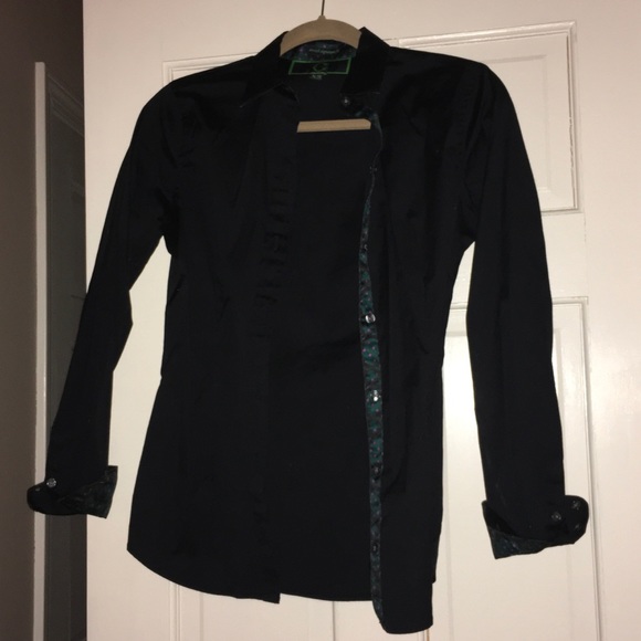 Black button up blouse