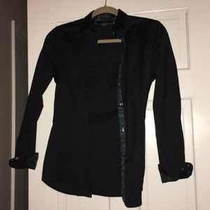 Black button up blouse
