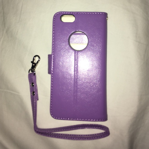 Lavender iPhone 6 Plus Case leather wallet case - Picture 3 of 3