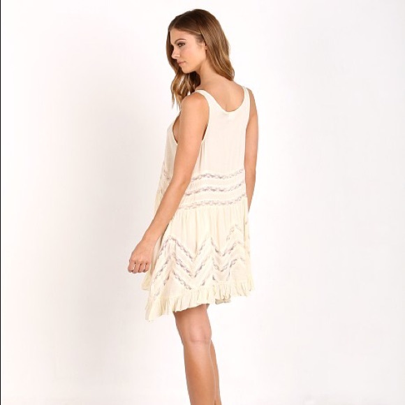 Free People Voile and Lace Trapeze Dress tea - Picture 2 of 4