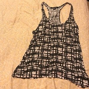 black patterned tank