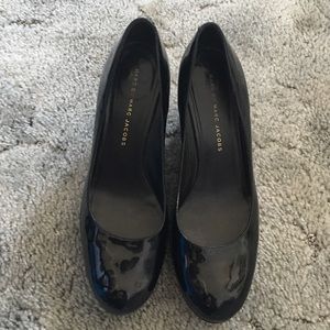 Marc by Marc Jacobs Black Patent Leather Wedge