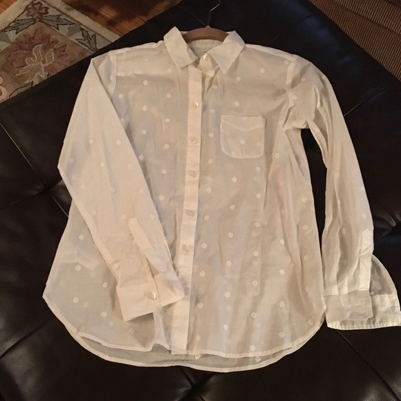 White button up blouse